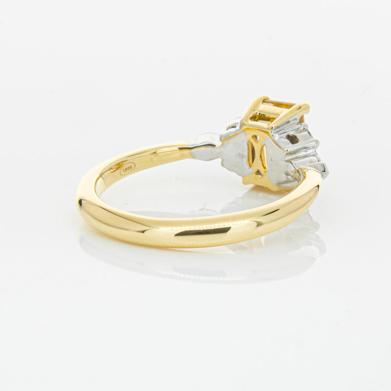 18ct Yellow Gold 1.40ct Golden Sapphire & Diamond Oriana Ring-Ring-Walker & Hall