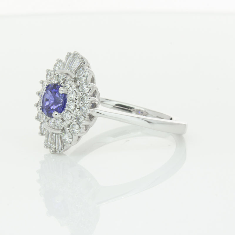 18ct White Gold .74ct Sapphire & Diamond Kira Ring-Ring-Walker & Hall
