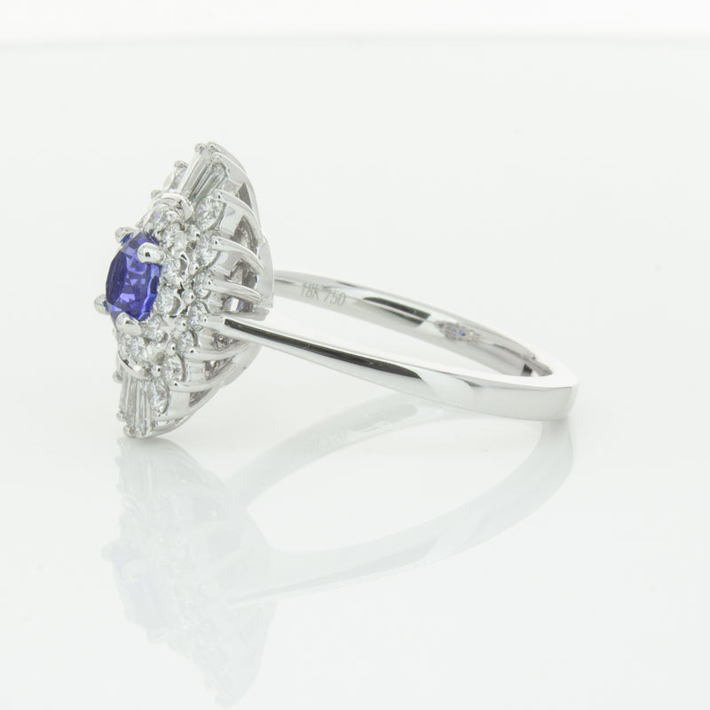 18ct White Gold .74ct Sapphire & Diamond Kira Ring-Ring-Walker & Hall