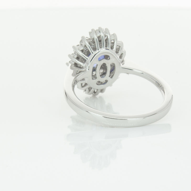 18ct White Gold .74ct Sapphire & Diamond Kira Ring-Ring-Walker & Hall