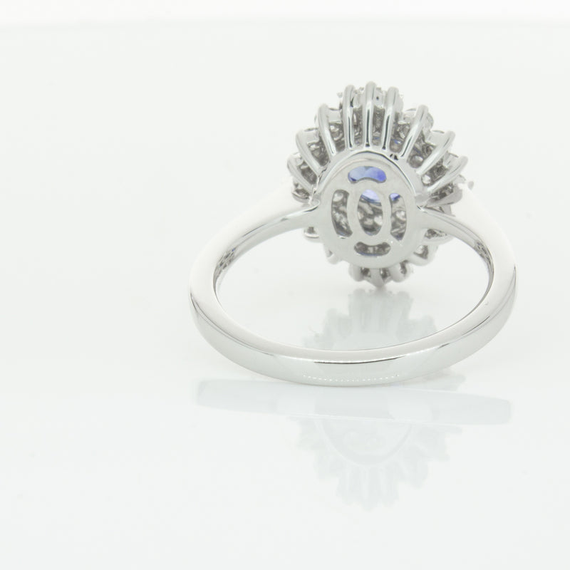 18ct White Gold .74ct Sapphire & Diamond Kira Ring-Ring-Walker & Hall