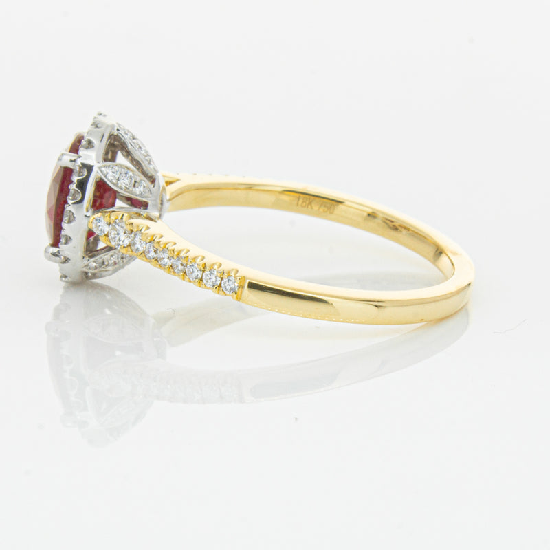 18ct Yellow Gold 1.51ct Ruby & Diamond Sierra Ring-Ring-Walker & Hall