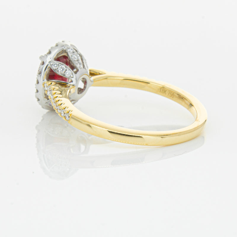 18ct Yellow Gold 1.51ct Ruby & Diamond Sierra Ring-Ring-Walker & Hall
