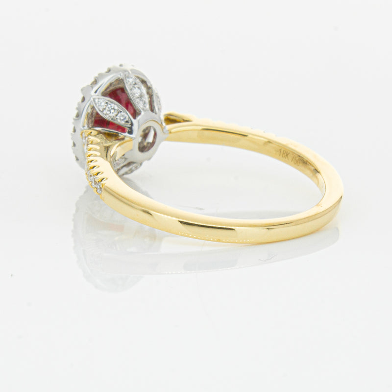 18ct Yellow Gold 1.51ct Ruby & Diamond Sierra Ring-Ring-Walker & Hall