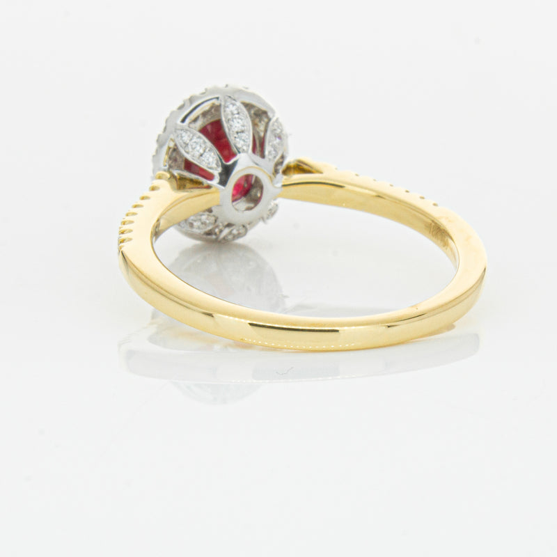 18ct Yellow Gold 1.51ct Ruby & Diamond Sierra Ring-Ring-Walker & Hall