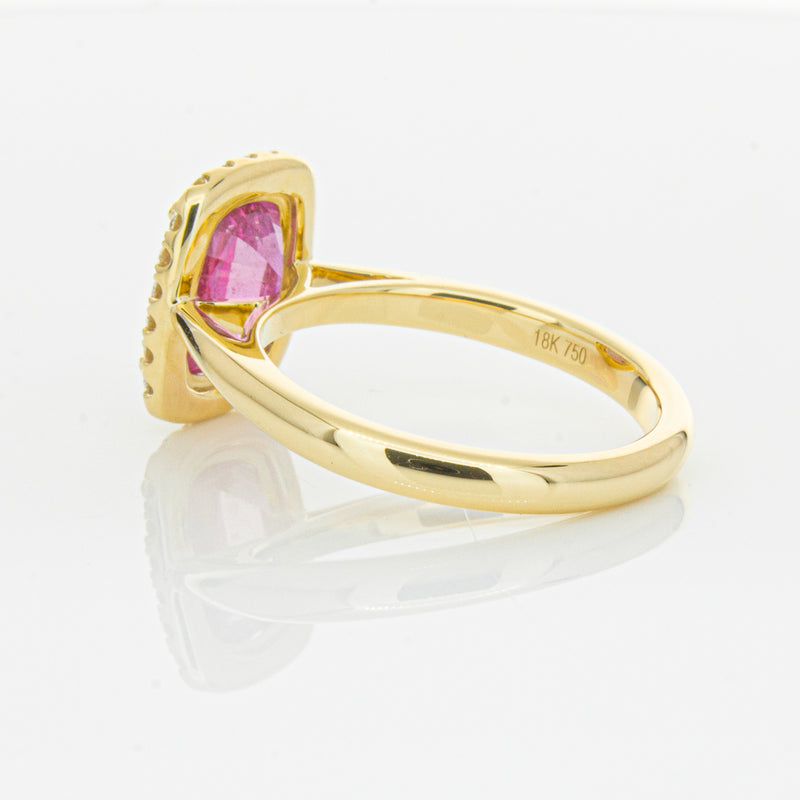 18ct Yellow Gold Pink Sapphire & Diamond Nina Ring-Ring-Walker & Hall