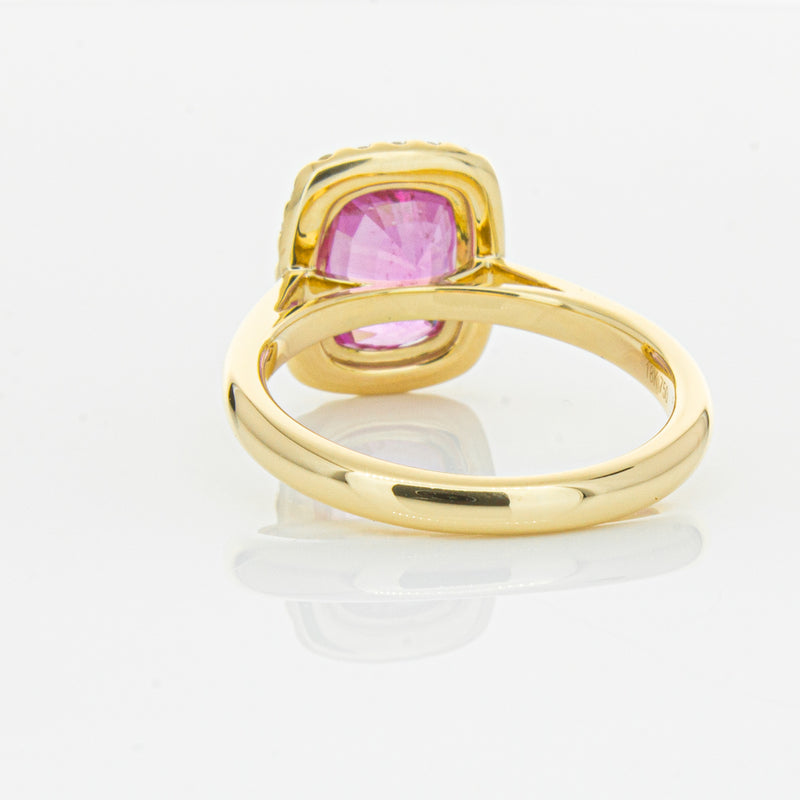 18ct Yellow Gold Pink Sapphire & Diamond Nina Ring-Ring-Walker & Hall