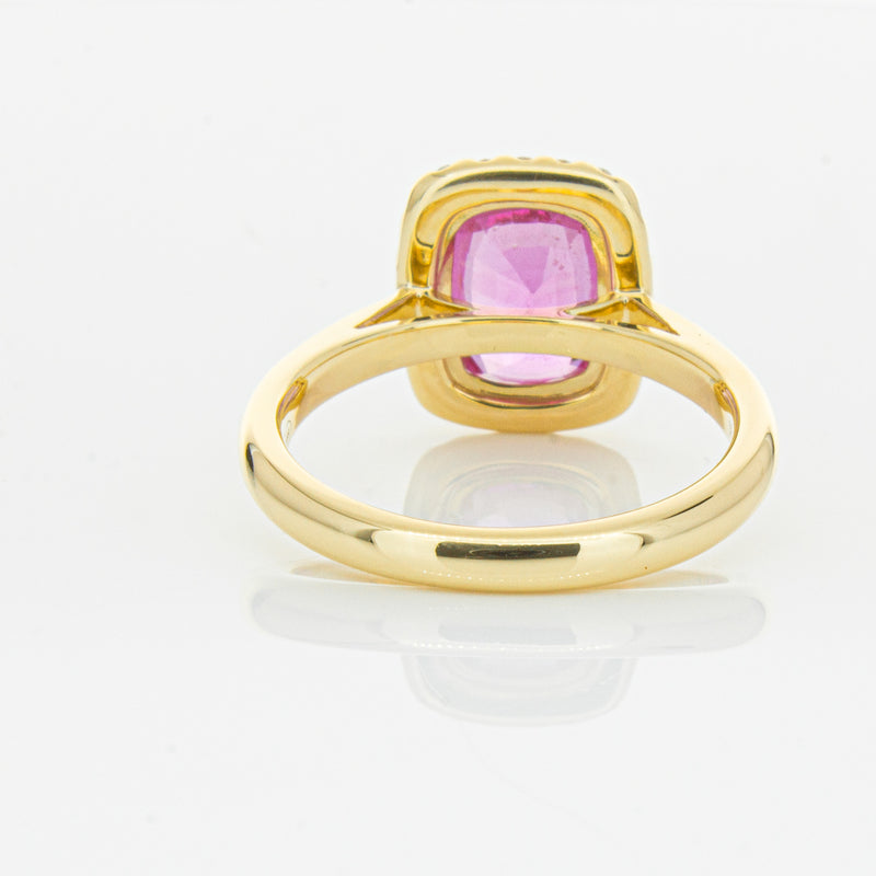 18ct Yellow Gold Pink Sapphire & Diamond Nina Ring-Ring-Walker & Hall