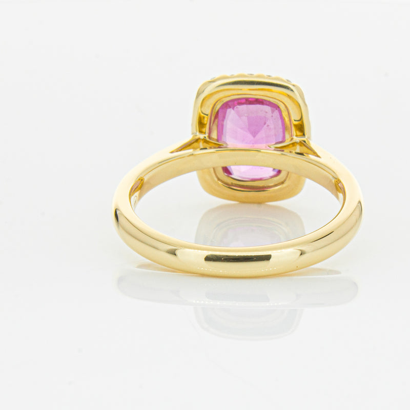 18ct Yellow Gold Pink Sapphire & Diamond Nina Ring-Ring-Walker & Hall