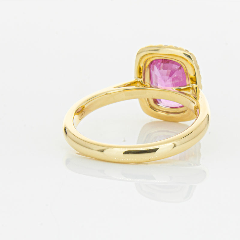 18ct Yellow Gold Pink Sapphire & Diamond Nina Ring-Ring-Walker & Hall