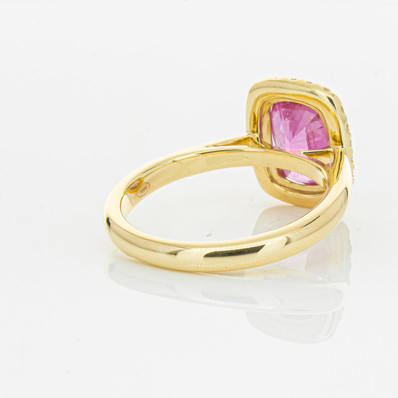 18ct Yellow Gold Pink Sapphire & Diamond Nina Ring-Ring-Walker & Hall