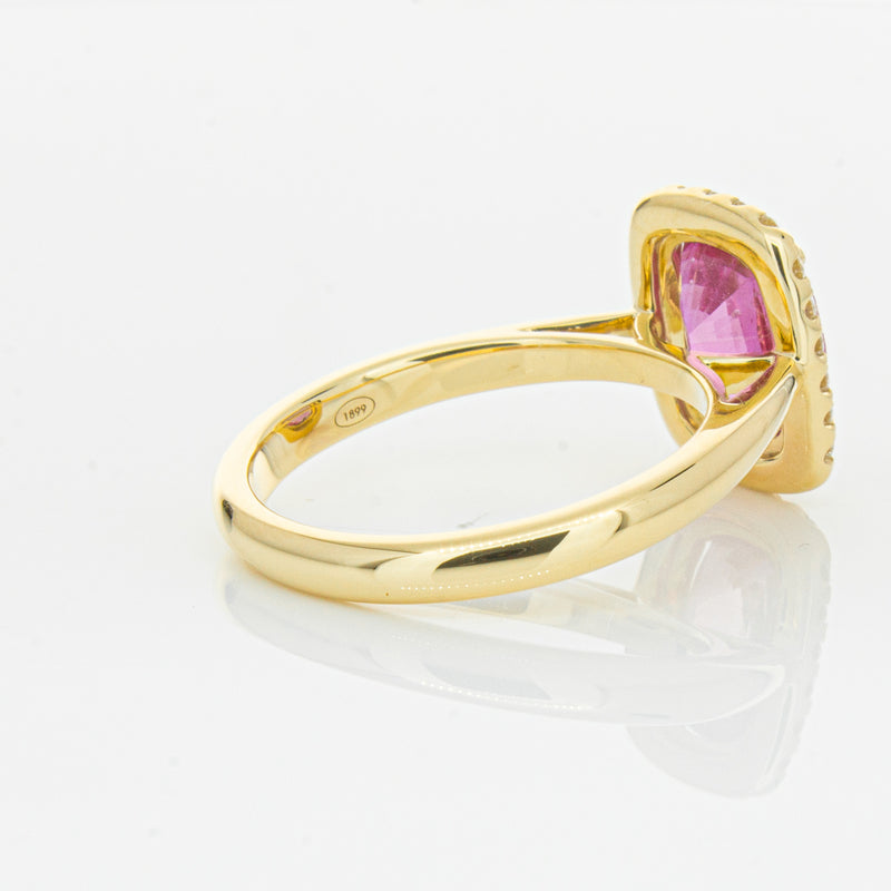 18ct Yellow Gold Pink Sapphire & Diamond Nina Ring-Ring-Walker & Hall