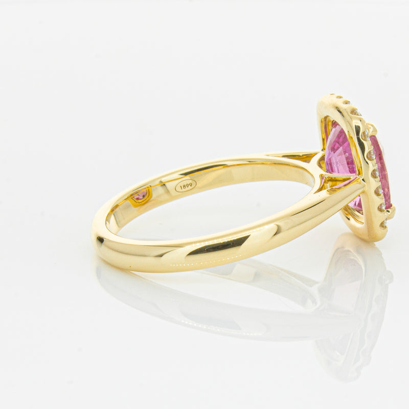 18ct Yellow Gold Pink Sapphire & Diamond Nina Ring-Ring-Walker & Hall