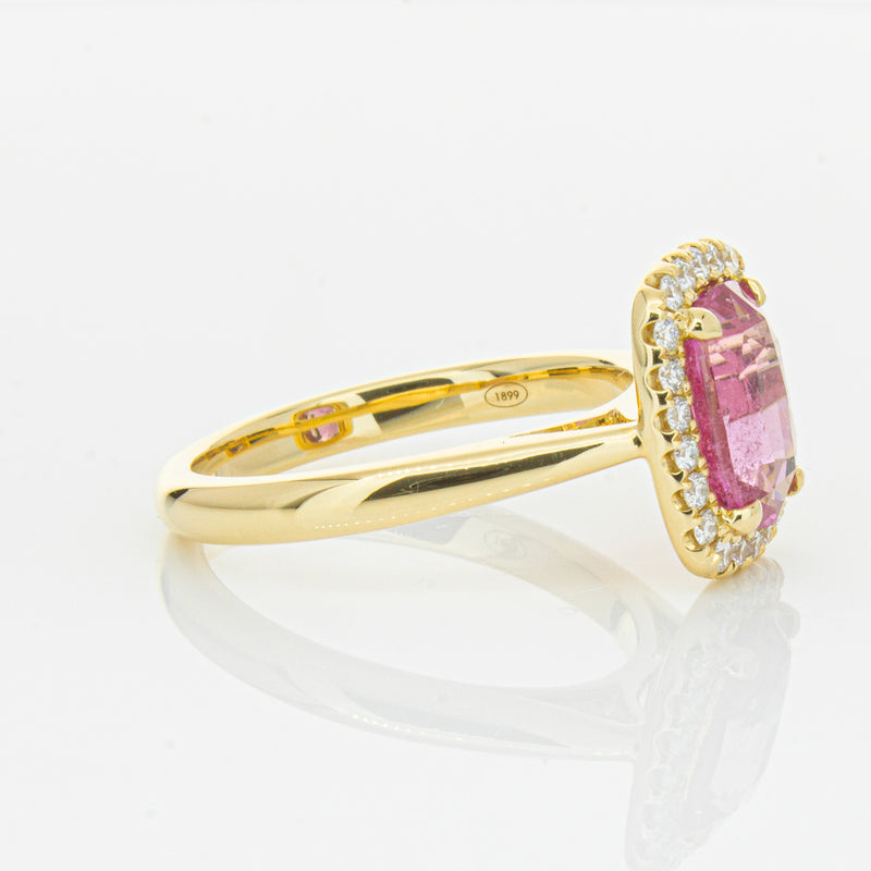 18ct Yellow Gold Pink Sapphire & Diamond Nina Ring-Ring-Walker & Hall