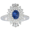 18ct White Gold 1.06ct Sapphire & Diamond Kira Ring-Ring-Walker & Hall