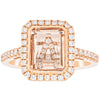 18ct Rose Gold Morganite & Diamond Ring-Ring-Walker & Hall