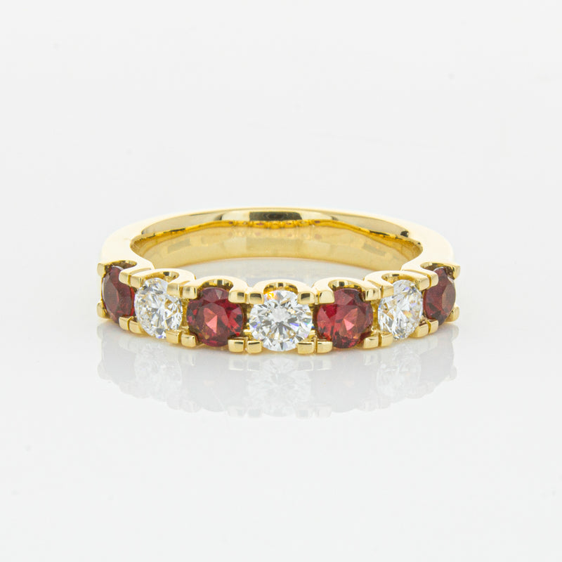 18ct Yellow Gold .73ct Ruby & Diamond Rialto Ring-Ring-Walker & Hall