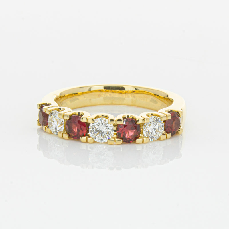 18ct Yellow Gold .73ct Ruby & Diamond Rialto Ring-Ring-Walker & Hall