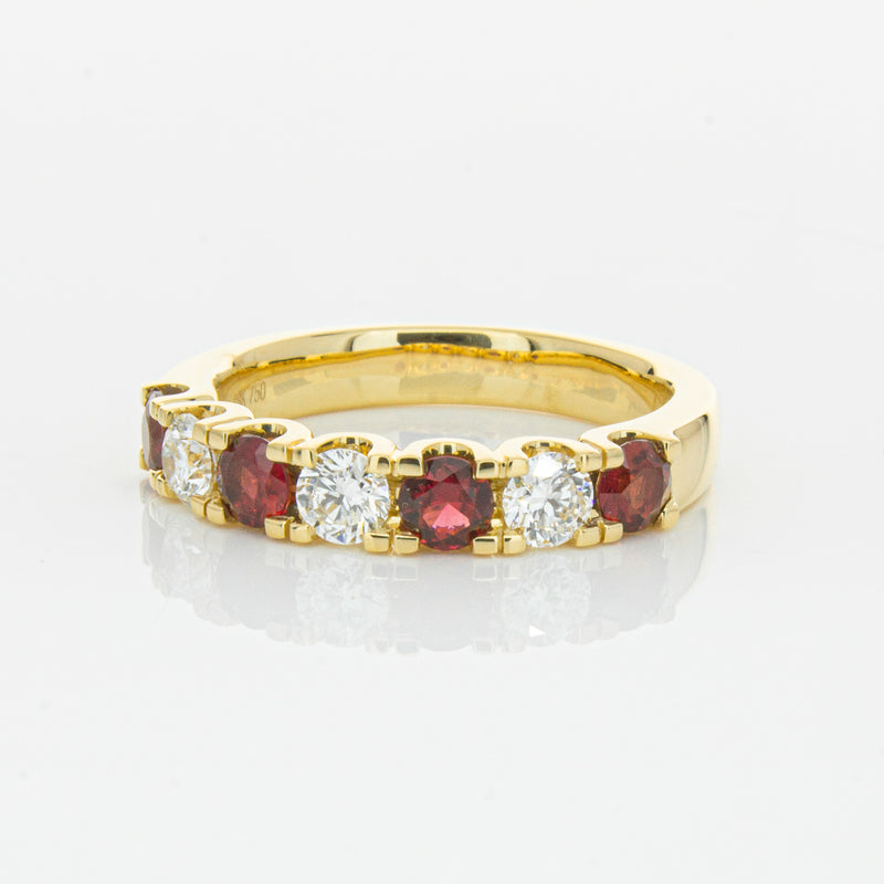 18ct Yellow Gold .73ct Ruby & Diamond Rialto Ring-Ring-Walker & Hall