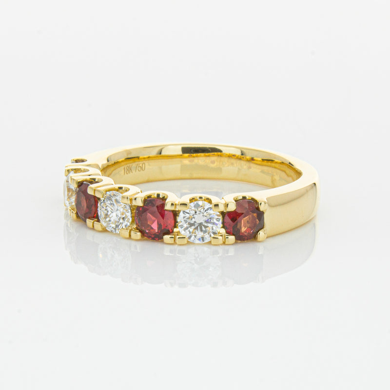 18ct Yellow Gold .73ct Ruby & Diamond Rialto Ring-Ring-Walker & Hall