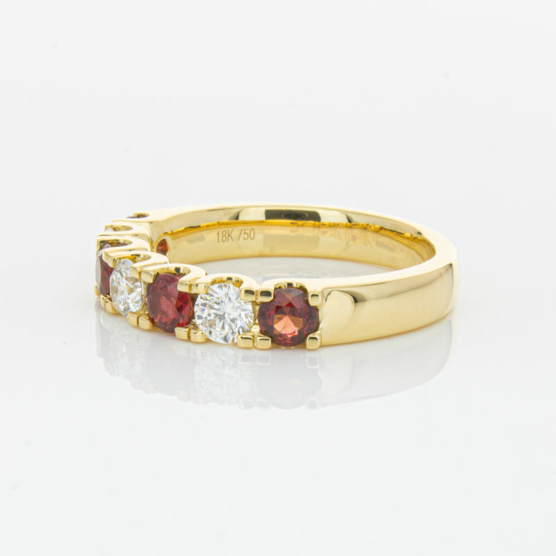 18ct Yellow Gold .73ct Ruby & Diamond Rialto Ring-Ring-Walker & Hall
