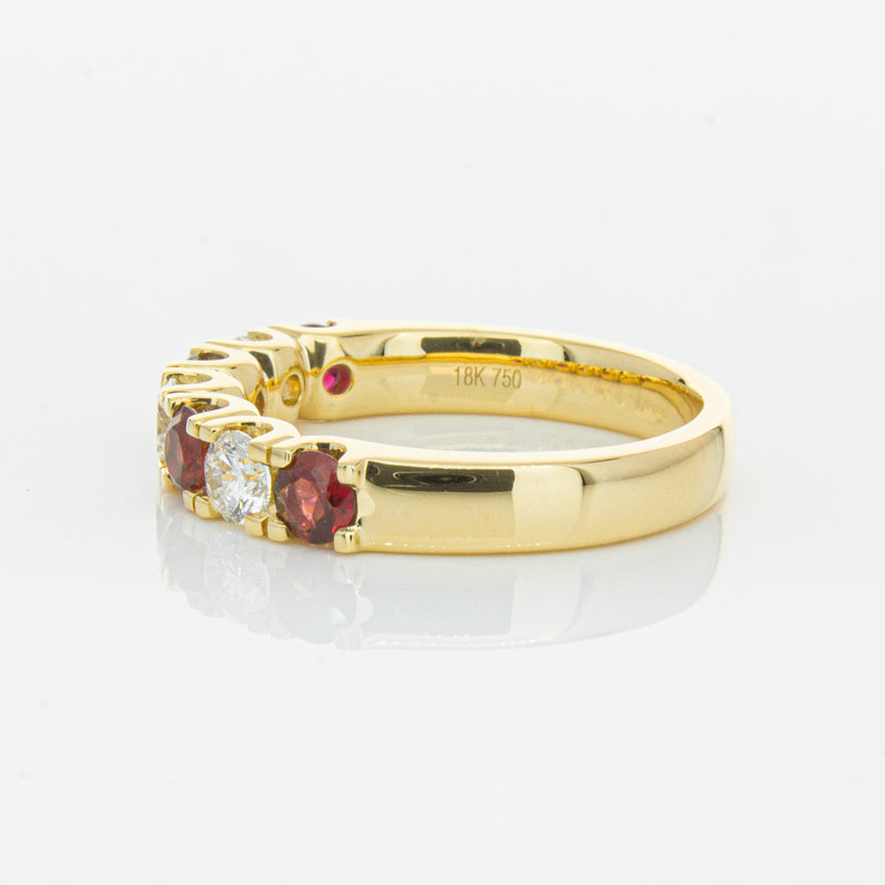 18ct Yellow Gold .73ct Ruby & Diamond Rialto Ring-Ring-Walker & Hall