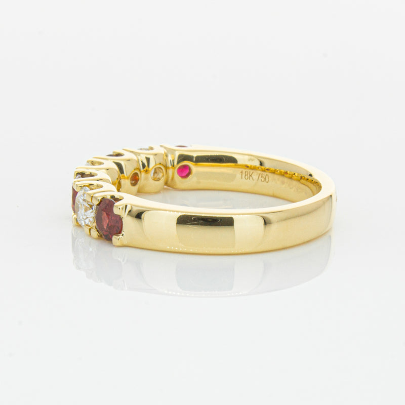 18ct Yellow Gold .73ct Ruby & Diamond Rialto Ring-Ring-Walker & Hall