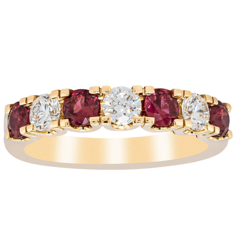 18ct Yellow Gold .73ct Ruby & Diamond Rialto Ring-Ring-Walker & Hall