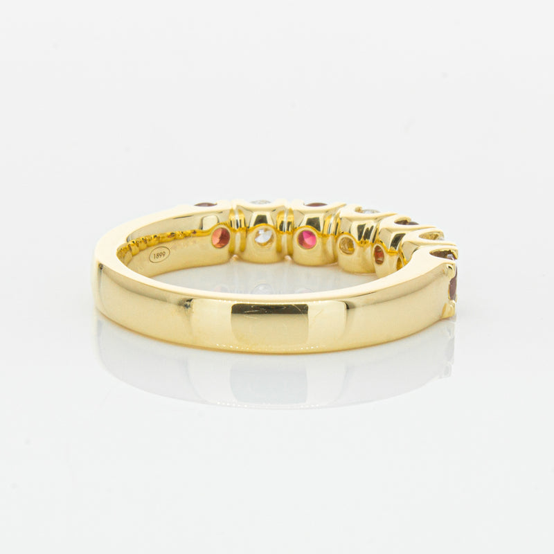 18ct Yellow Gold .73ct Ruby & Diamond Rialto Ring-Ring-Walker & Hall