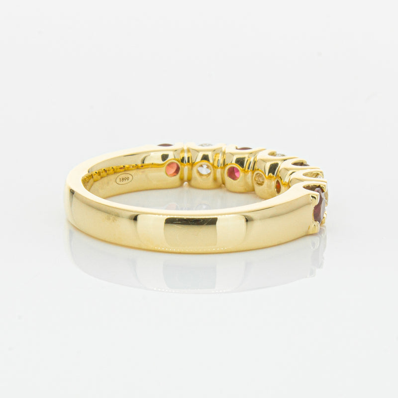 18ct Yellow Gold .73ct Ruby & Diamond Rialto Ring-Ring-Walker & Hall