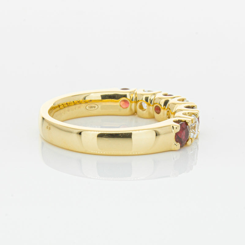 18ct Yellow Gold .73ct Ruby & Diamond Rialto Ring-Ring-Walker & Hall