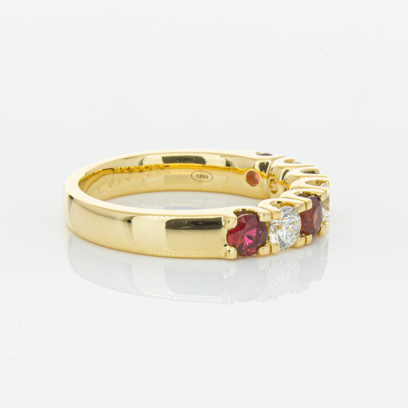 18ct Yellow Gold .73ct Ruby & Diamond Rialto Ring-Ring-Walker & Hall