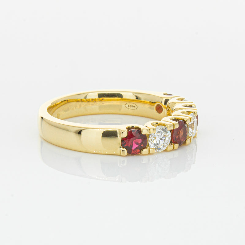 18ct Yellow Gold .73ct Ruby & Diamond Rialto Ring-Ring-Walker & Hall