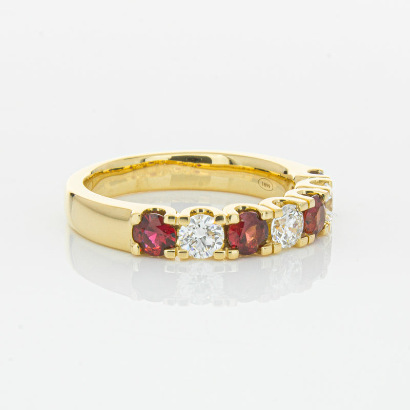 18ct Yellow Gold .73ct Ruby & Diamond Rialto Ring-Ring-Walker & Hall