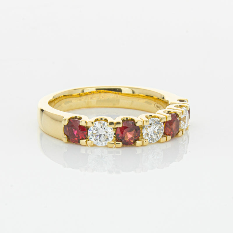 18ct Yellow Gold .73ct Ruby & Diamond Rialto Ring-Ring-Walker & Hall