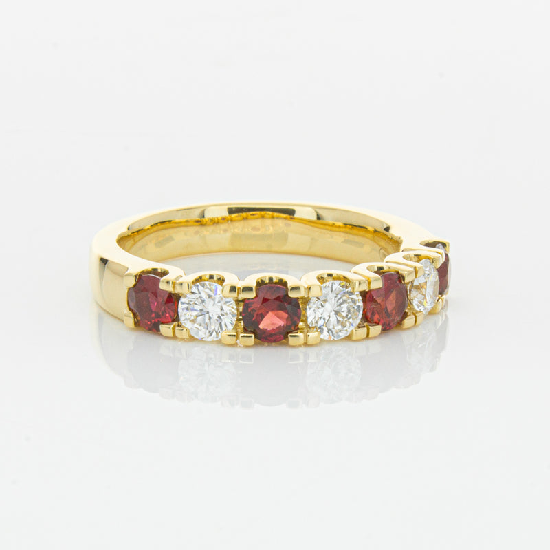 18ct Yellow Gold .73ct Ruby & Diamond Rialto Ring-Ring-Walker & Hall