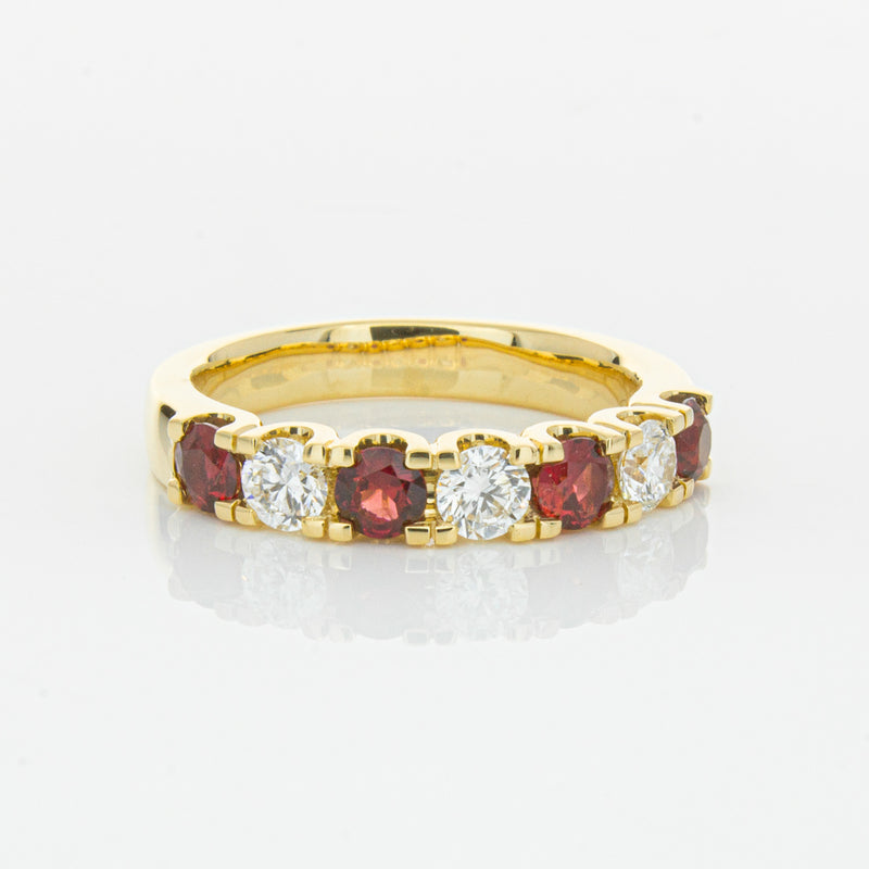 18ct Yellow Gold .73ct Ruby & Diamond Rialto Ring-Ring-Walker & Hall