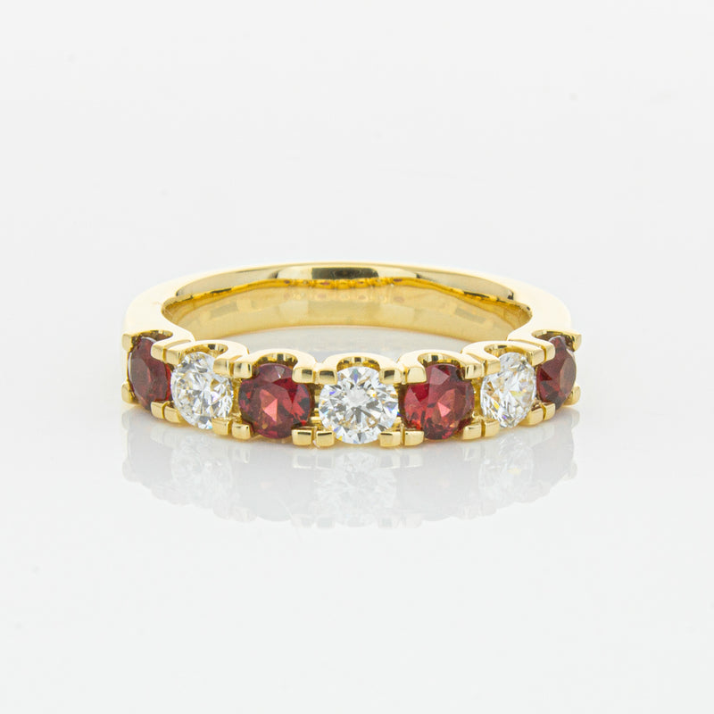 18ct Yellow Gold .73ct Ruby & Diamond Rialto Ring-Ring-Walker & Hall