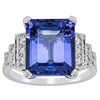 18ct White Gold 7.35ct Tanzanite & Diamond Maya Ring-Ring-Walker & Hall