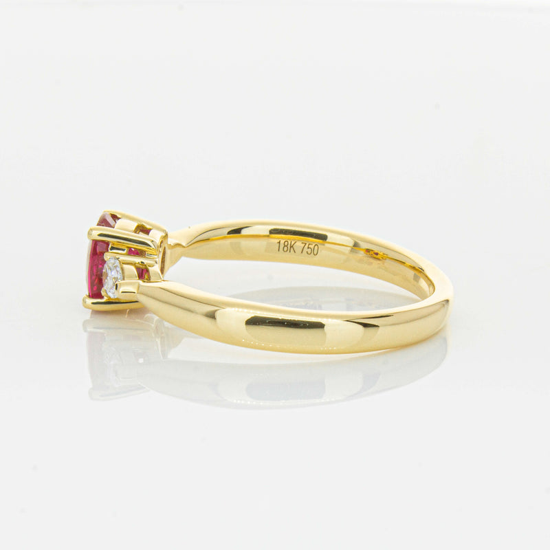 18ct Yellow Gold 1.01ct Ruby & Diamond Ayla Ring-Ring-Walker & Hall