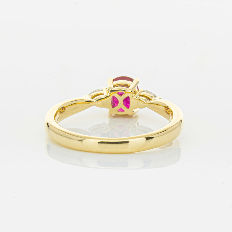 18ct Yellow Gold 1.01ct Ruby & Diamond Ayla Ring-Ring-Walker & Hall
