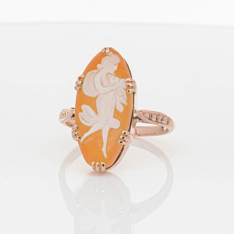 Vintage 9ct Rose Gold Cameo Ring-Ring-Walker & Hall