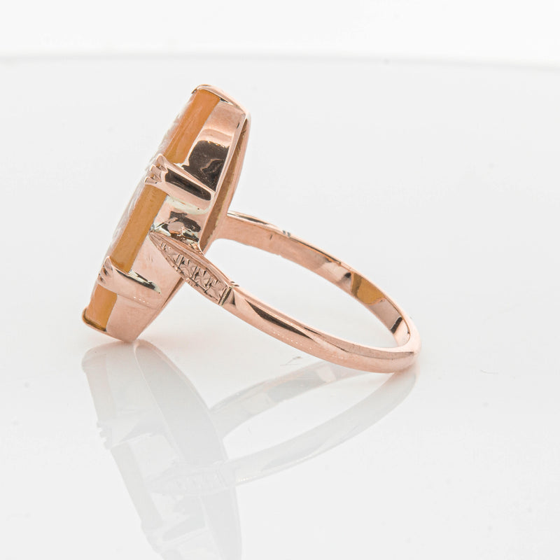 Vintage 9ct Rose Gold Cameo Ring-Ring-Walker & Hall