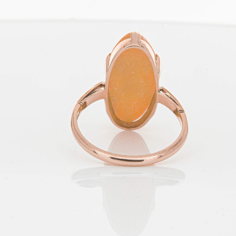 Vintage 9ct Rose Gold Cameo Ring-Ring-Walker & Hall