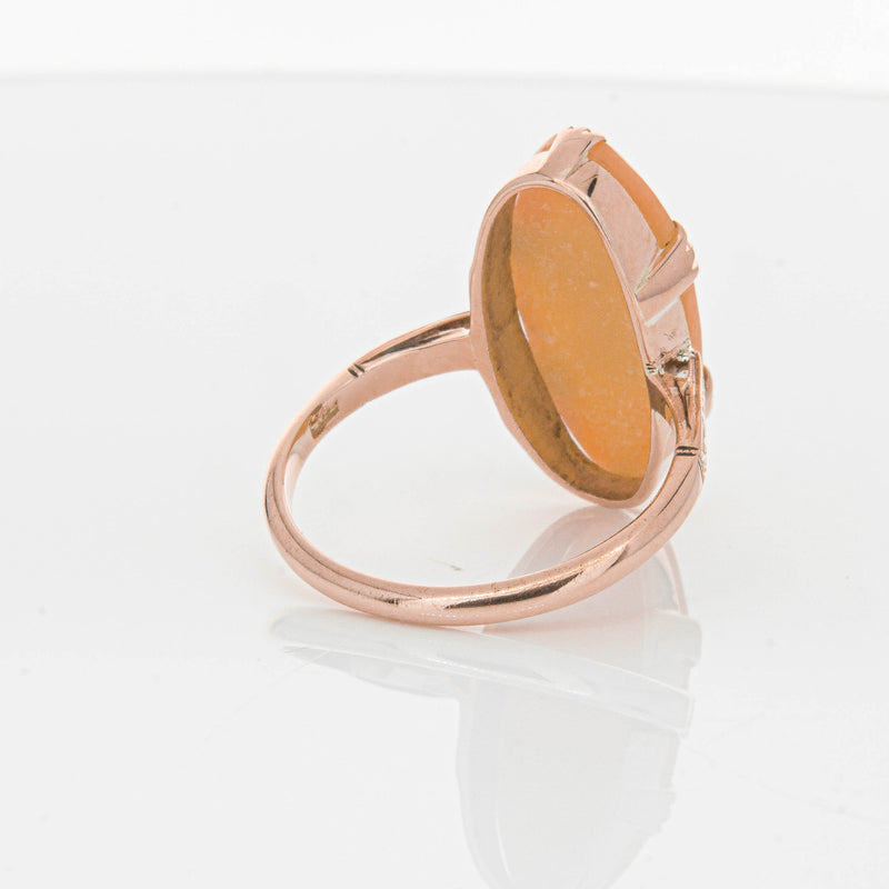 Vintage 9ct Rose Gold Cameo Ring-Ring-Walker & Hall