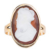 Deja Vu 18ct Yellow Gold Cameo Ring-Ring-Walker & Hall