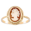 Deja Vu 9ct Yellow Gold Cameo Ring-Ring-Walker & Hall