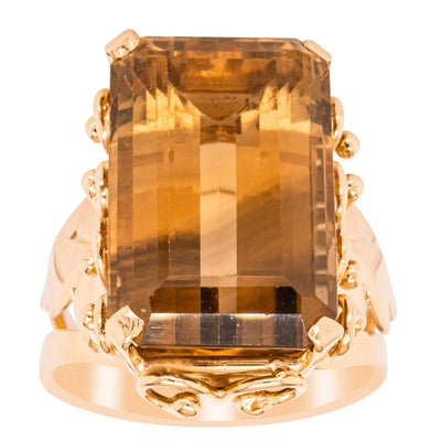 Deja Vu 18ct Yellow Gold Citrine Ring-Ring-Walker & Hall