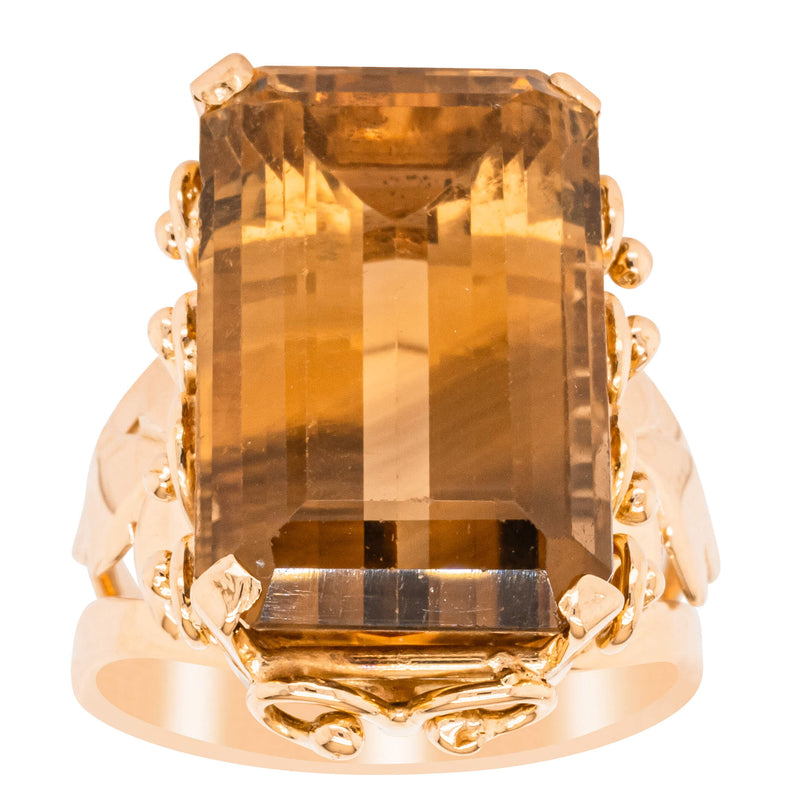 Deja Vu 18ct Yellow Gold Citrine Ring-Ring-Walker & Hall
