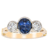 Deja Vu 18ct Yellow Gold 1.50ct Sapphire & Diamond Ring-Ring-Walker & Hall